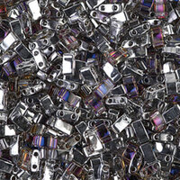 Miyuki Half Tila Bead - TLH4554 - Transparent Crystal Helio