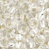3mm Magatama Beads - Silver-Lined Crystal - TM-03-21
