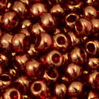 TOHO Gold-Lustered African Sunset 8/0 Round - TR-08-329