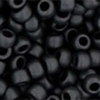 TOHO Opaque-Frosted Jet 8/0 Round - TR-08-49F