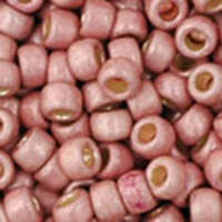 TOHO PermaFinish - Matte Galvanized Peach Coral 8/0 Round - TR-08-PF552F