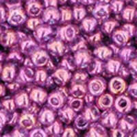 TOHO Gold-Lustered Dark Amethyst 11/0 Round - TR-11-205