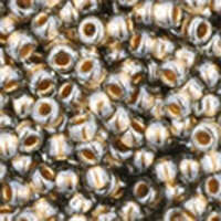 TOHO Gold-Lined Black Diamond 11/0 Round - TR-11-993