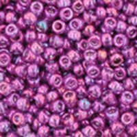 TOHO Gold-Lustered Dark Amethyst 15/0 Round - TR-15-205