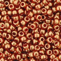 TOHO Gold-Lustered African Sunset 15/0 Round - TR-15-329