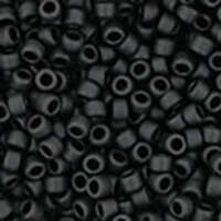 TOHO Opaque-Frosted Jet 15/0 Round - TR-15-49F