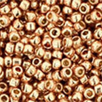 TOHO PermaFinish - Galvanized Rose Gold 15/0 Round - TR-15-PF551