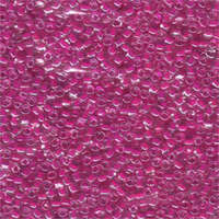 Miyuki 10/0 Triangle Bead - TR10-1110 - Fuchsia Lined Crystal