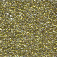 Miyuki 10/0 Triangle Bead - TR10-1125 - Yellow Green Lined Crystal