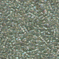 Miyuki 10/0 Triangle Bead - TR10-1135 - Foam Green Lined Crystal