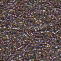 Miyuki 10/0 Triangle Bead - TR10-1167 - Amber Lined Lilac AB