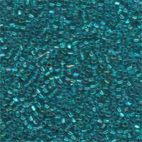 Miyuki 10/0 Triangle Bead - TR10-1822 - Light Blue Lined Teal 