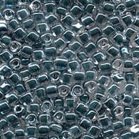 Miyuki 5/0 Triangle Bead - TR5-1127 - Steel Blue Lined Crystal