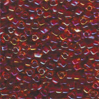 Miyuki 5/0 Triangle Bead - TR5-1163 - Cranberry Lined Topaz AB