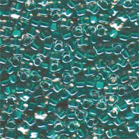 Miyuki 5/0 Triangle Bead - TR5-1555 - Green Lined Crystal AB