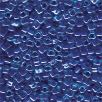 Miyuki 5/0 Triangle Bead - TR5-1828 - Light Blue Lined Dark Blue