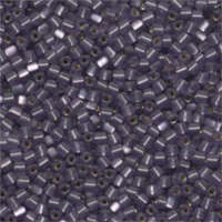 Miyuki 8/0 Triangle Bead - TR8-24F - Matte Silver Lined Amethyst