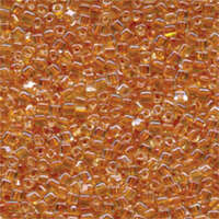 Miyuki 8/0 Triangle Bead - TR8-1107 - Tan Lined Crystal