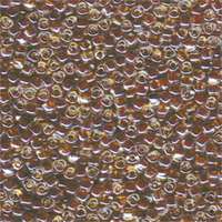 Miyuki 8/0 Triangle Bead - TR8-1108 - Amber Lined Crystal