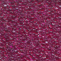 Miyuki 8/0 Triangle Bead - TR8-1140 - Cranberry Lined Crystal