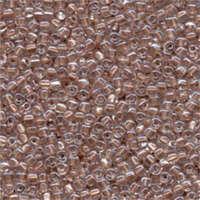 Miyuki 8/0 Triangle Bead - TR8-1525 - Peach Lined Crystal AB