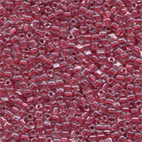 Miyuki 8/0 Triangle Bead - TR8-1553 - Rose Lined Crystal AB