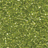Miyuki 8/0 Triangle Bead - TR8-1801 - Silver Lined Chartreuse