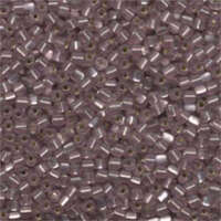 Miyuki 8/0 Triangle Bead - TR8-1804F - Matte Silver Lined Lilac
