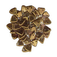 CzechMates 6mm Triangle Beads - 2 Hole - Olivine Bronze - TRI06-50230-14415