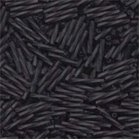 Miyuki 12mm x 2mm Twisted Bugle Bead - TW2012-401F - Matte Black