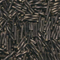 Miyuki 12mm x 2mm Twisted Bugle Bead - TW2012-1275 - Antiqued Gold Matte Black