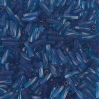 Miyuki 6mm x 2mm Twisted Bugle Bead - TW206-1710 - Transparent Dyed Montana