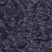 Miyuki 6mm x 2mm Twisted Bugle Bead - TW206-1722 - Transparent Dyed Amethyst