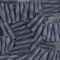 Miyuki 12mm Twisted Bugle Bead - TW2712-1254 - Matte Metallic Gunmetal