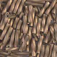 Miyuki 12mm Twisted Bugle Bead - TW2712-1255 - Matte Metallic Dark Bronze