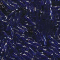 Miyuki 12mm Twisted Bugle Bead - TW2712-1711 - Transparent DyedCobalt