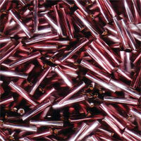 Miyuki 12mm Twisted Bugle Bead - TW2712-3933 - Silver Lined Crystal / Amethyst