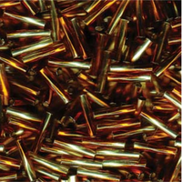 Miyuki 12mm Twisted Bugle Bead - TW2712-3936 - Silver Lined Light Yellow / Dark Topaz