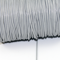 1.5mm Waxed Cotton Cord - Grey