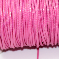 1.5mm Waxed Cotton Cord - Hot Pink