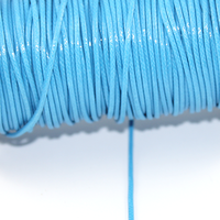 1.5mm Waxed Cotton Cord - Sky Blue