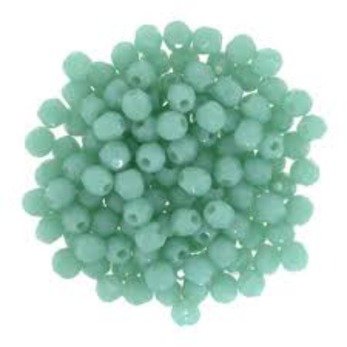 2mm Turquoise - Round Beads - 100 Bead Strand - 02-6313