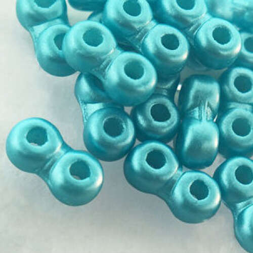 Infinity Mini 2 Hole Bead - 02010-25019 - Pastel Aqua