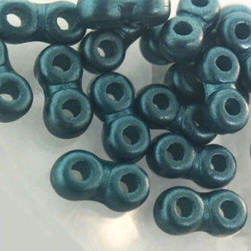 Infinity Mini 2 Hole Bead - 02010-25033 - Pastel Petrol