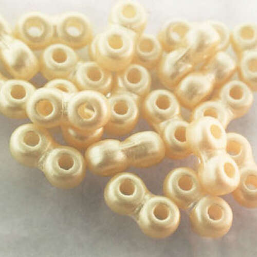 Infinity Mini 2 Hole Bead - 02010-25039 - Cream Airy Pearl