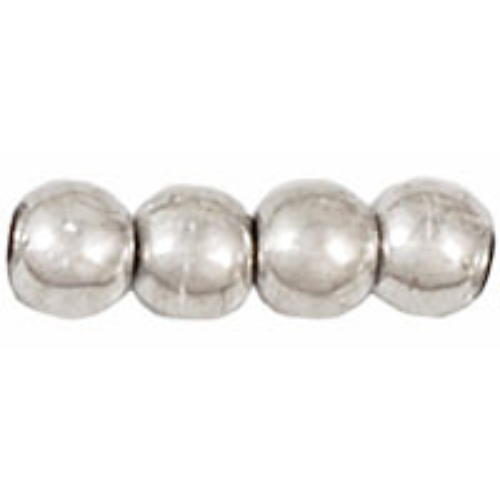 3mm Silver - Round Beads - 100 Bead Strand - 5-03-27000