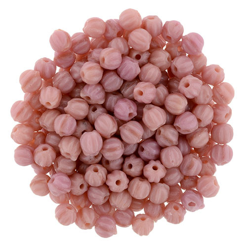 3mm Coral Pink - Melon Round - 100 Bead Strand - 287-03-74020