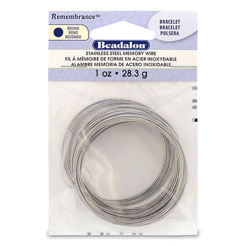 Remembrance Memory Wire - Bracelet - 75 coil pack (1 oz / 28.35g) - Bright - JMBT-1Z