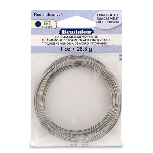 Remembrance Memory Wire - Large Bracelet - 60 coil pack (1 oz / 28.35g) - Bright - JMBT-1ZLG
