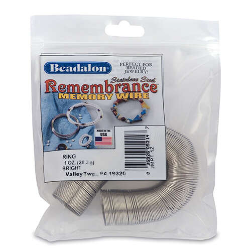 Remembrance Memory Wire - Ring - 195 coil pack (1 oz / 28.35g) - Bright - JMRT-1Z
